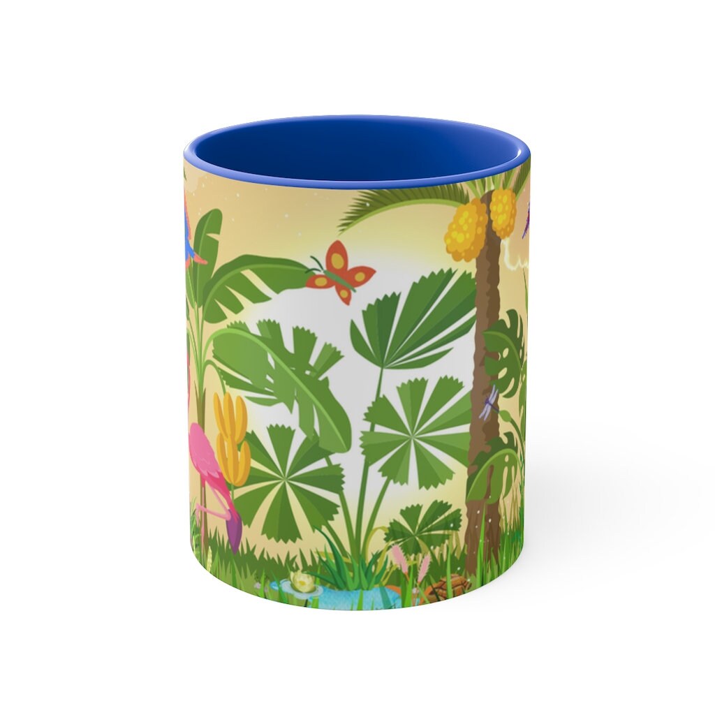 Pink  Flamingos 11oz {Navy Blue/Red/Pink/Green}  | Flamingo Coffee Mug | Wildlife Coffee Mug