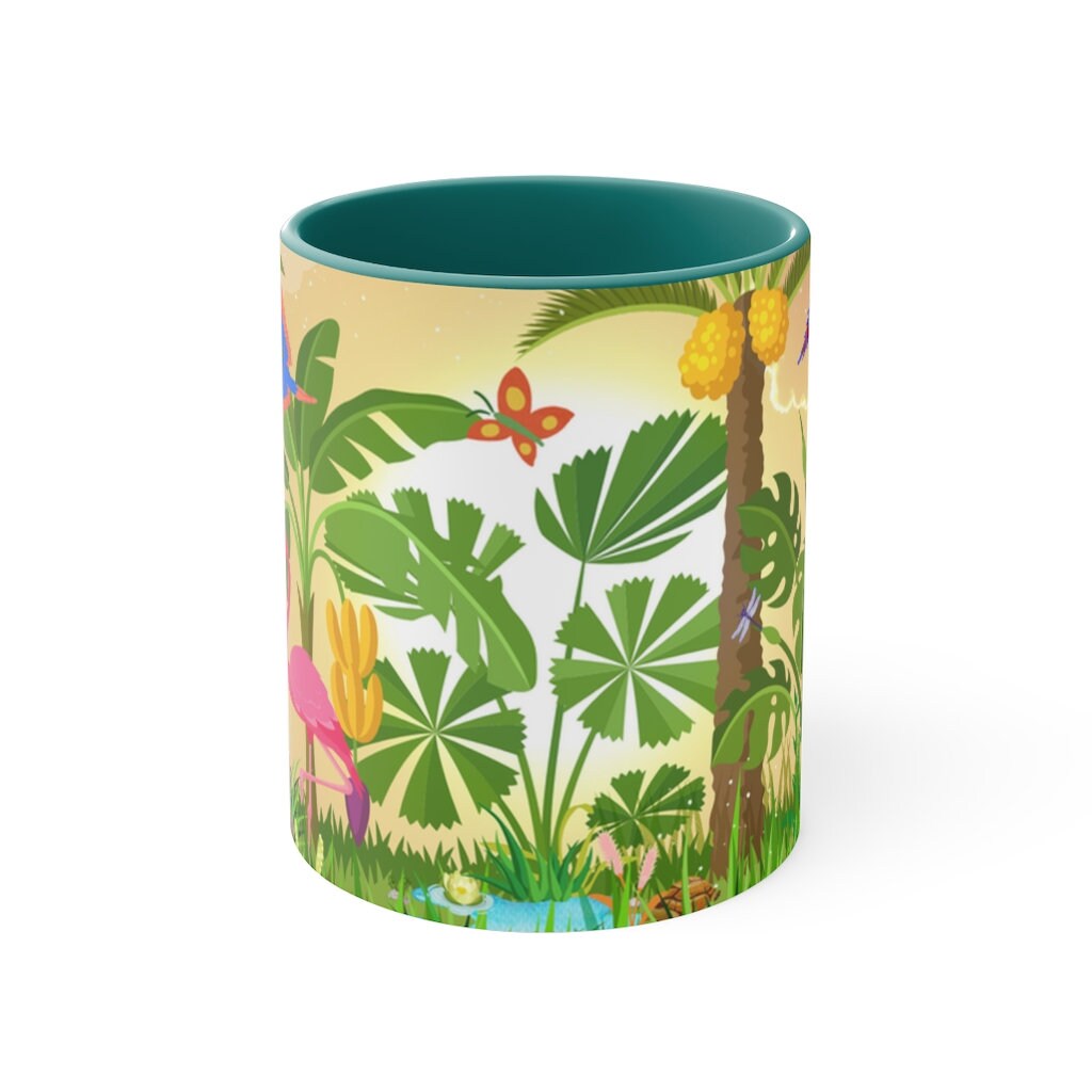 Pink  Flamingos 11oz {Navy Blue/Red/Pink/Green}  | Flamingo Coffee Mug | Wildlife Coffee Mug