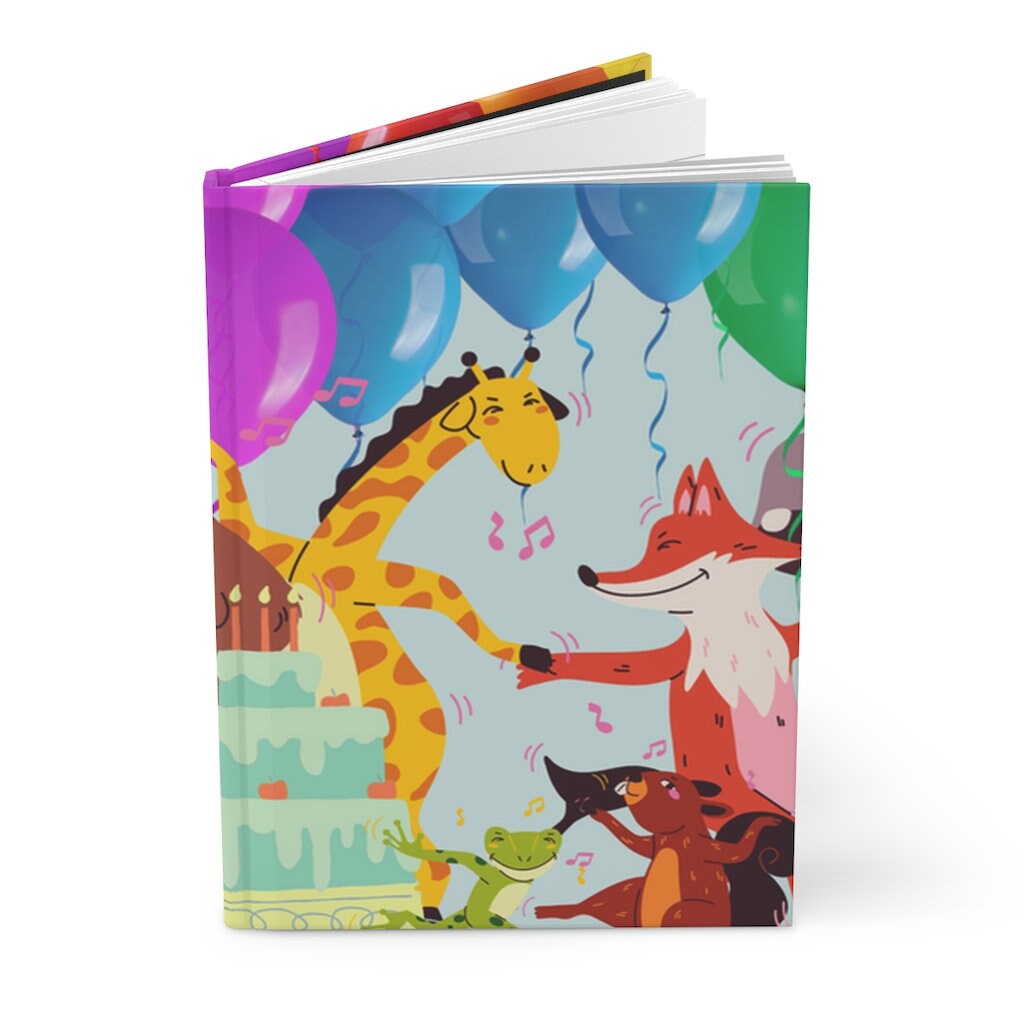 Boogie Woogie Birthday Celebration - 75 paged lined notebook/journal | Fun Animal Journal | Creative Writing Journal