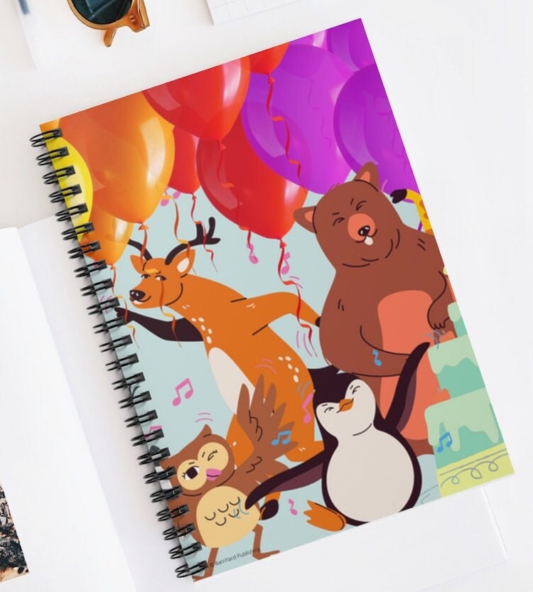 Boogie Woogie Birthday Celebration - Journal 118 paged- (Ruled/Lined)  | Birthday Journal