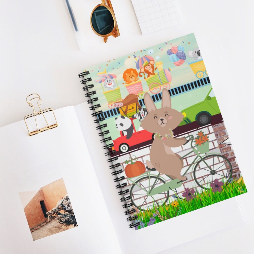Rabbit Commuter -Journal 118 paged- (Ruled/Lined)  | Birthday Journal |Journal for Teens
