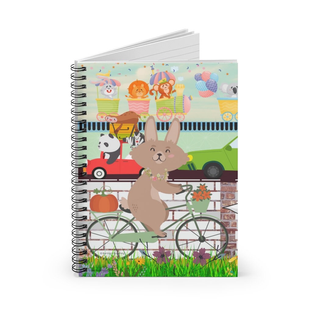 Rabbit Commuter -Journal 118 paged- (Ruled/Lined)  | Birthday Journal |Journal for Teens