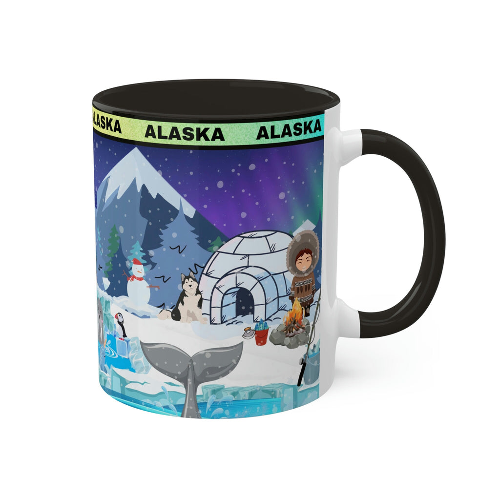 Colorful ALASKA Mug 11oz (12 interior colors available!)