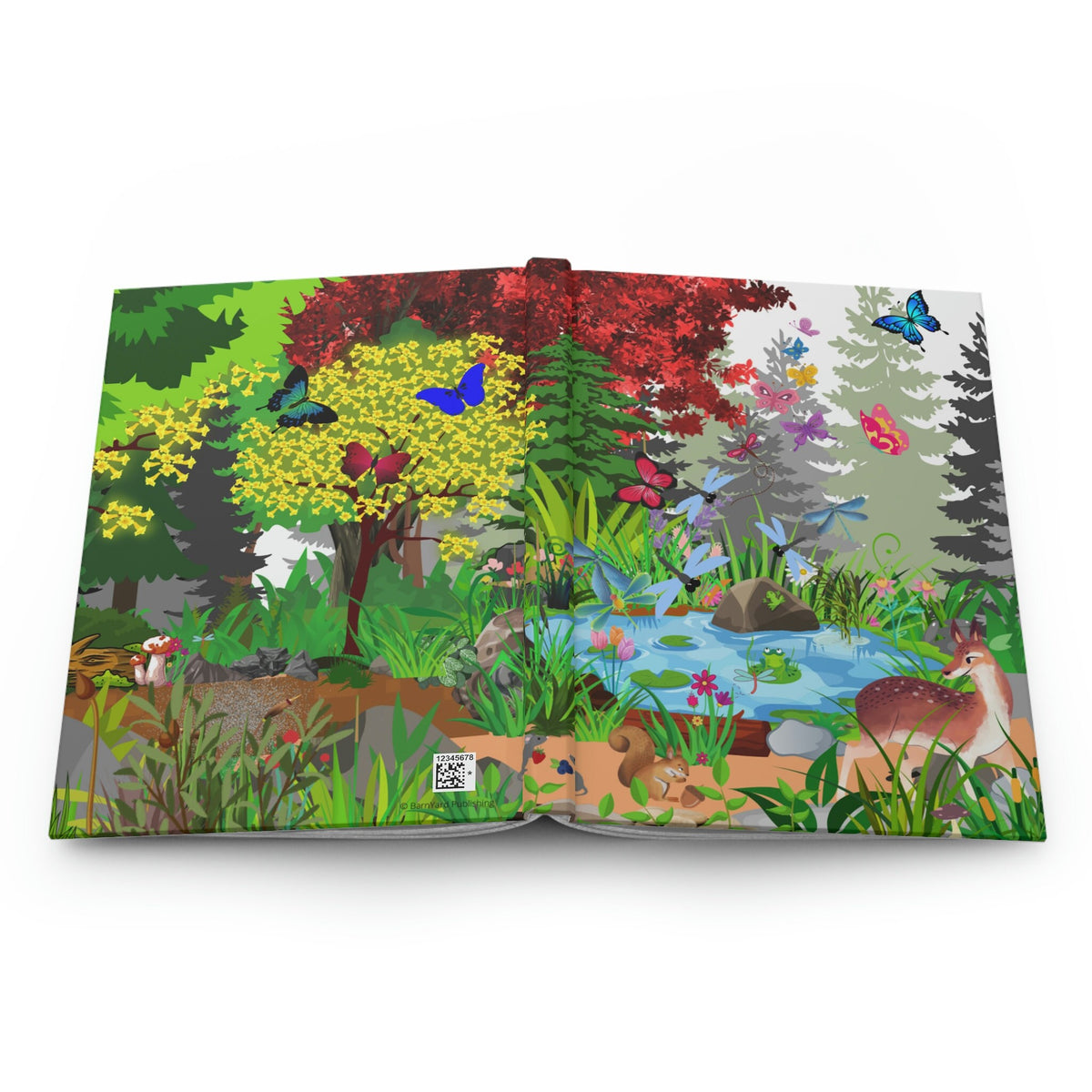 Forest Friends - Deer and Mouse - 150 pages (75 sheets) pages lined journal