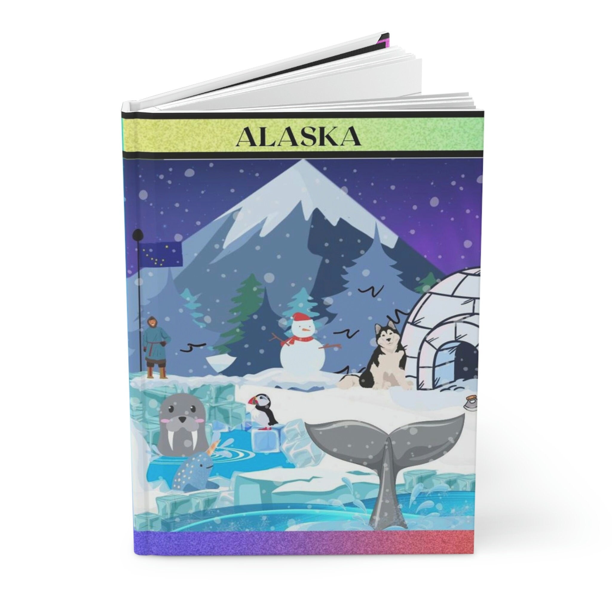 ALASKA  - 75 page hard backed lined journal