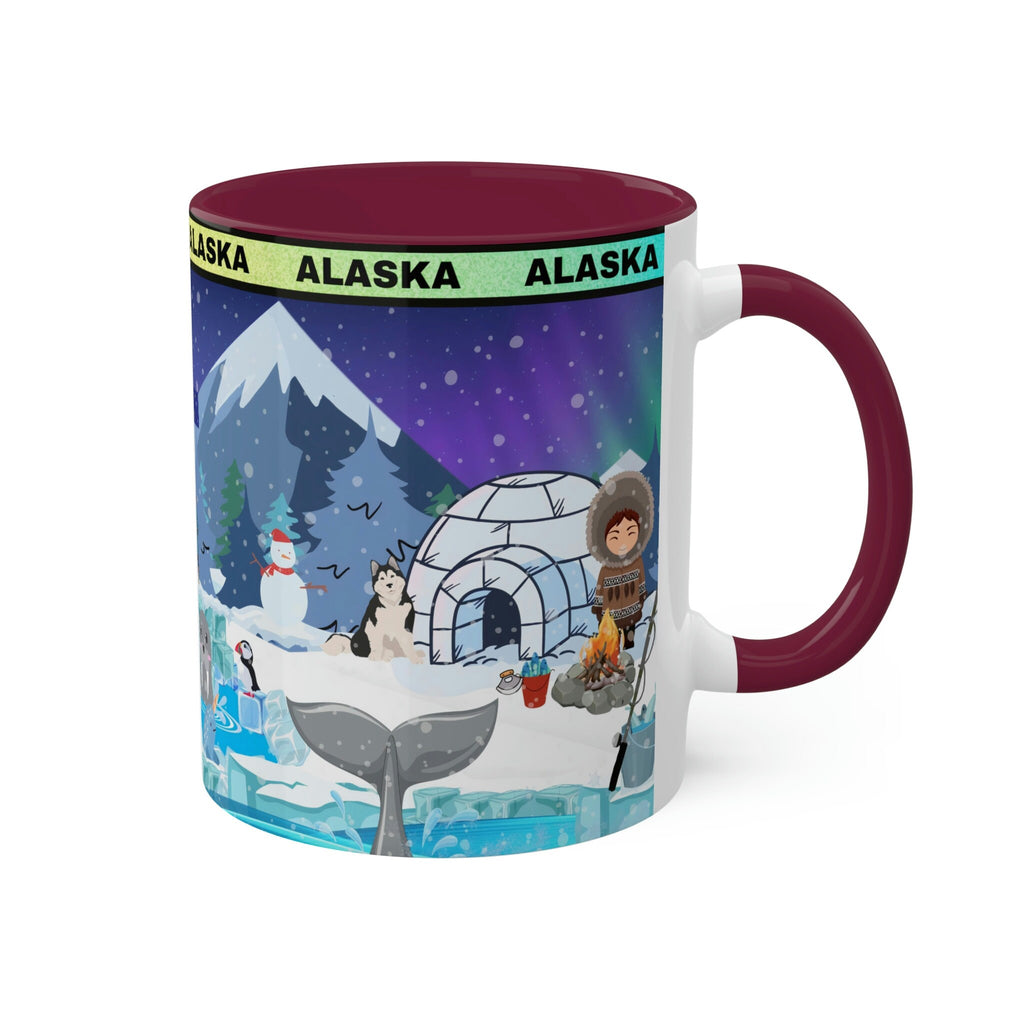 Colorful ALASKA Mug 11oz (12 interior colors available!)