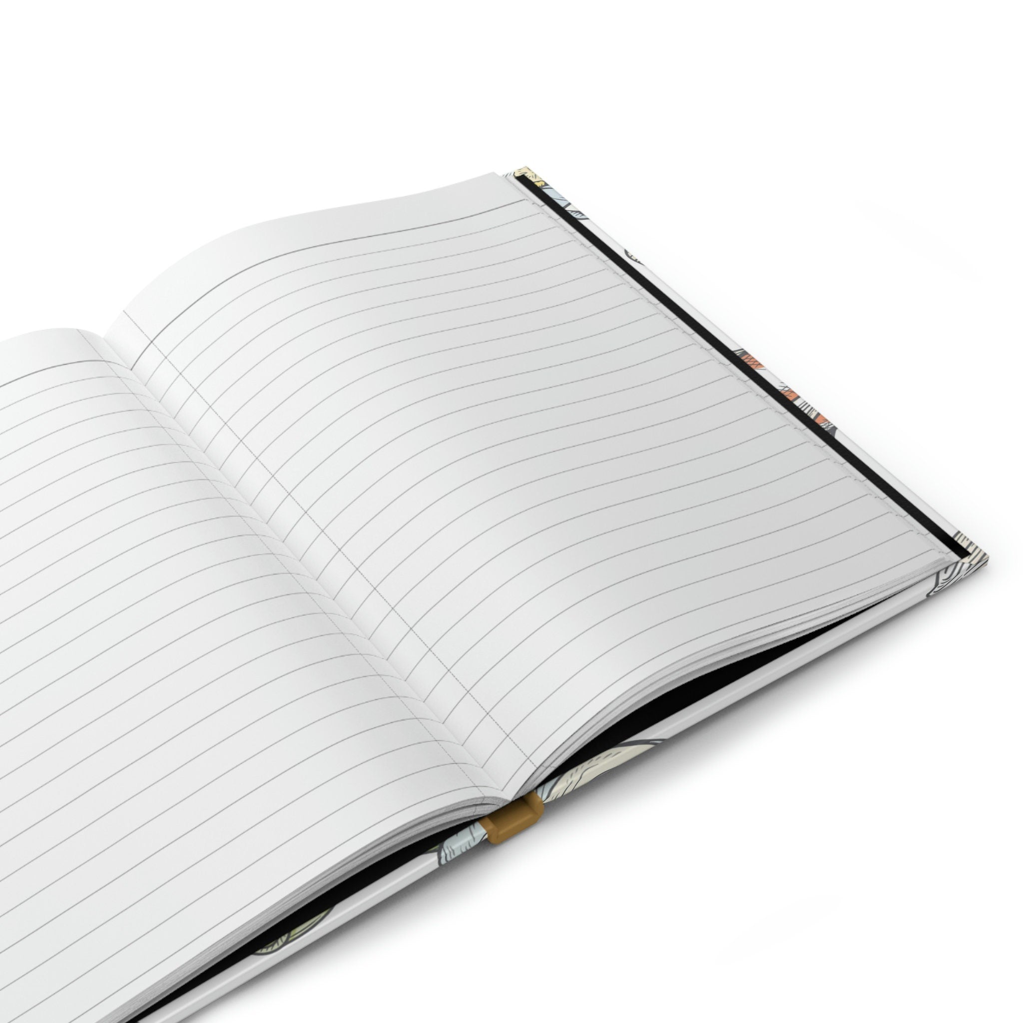 Koi Fish Japanese Inspired Journal - 150 page (75 sheets) Line Hardback Journal