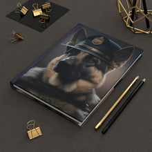 Load image into Gallery viewer, German Shepherd Police Dogs, - 150 page (75 sheets) Line Hardback Journal
