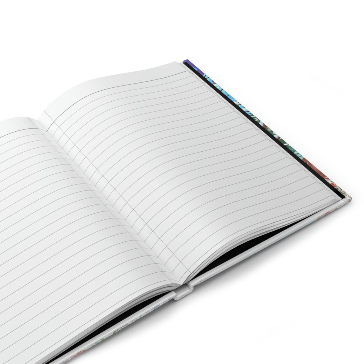 Winter Whimsy Skating Party - 150 pages (75 sheets) hard backed lined journal