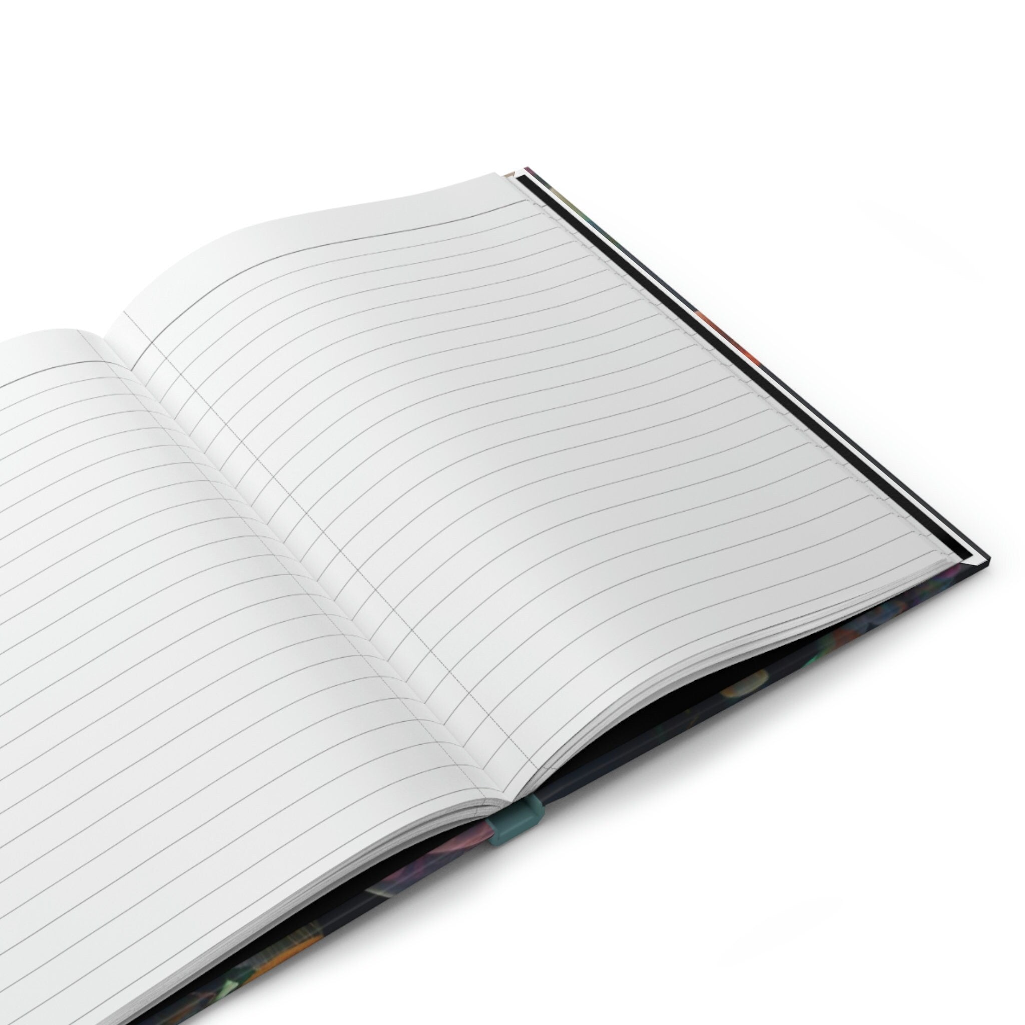 Rainbow Jellyfish , - 150 page (75 sheets) Line Hardback Journal
