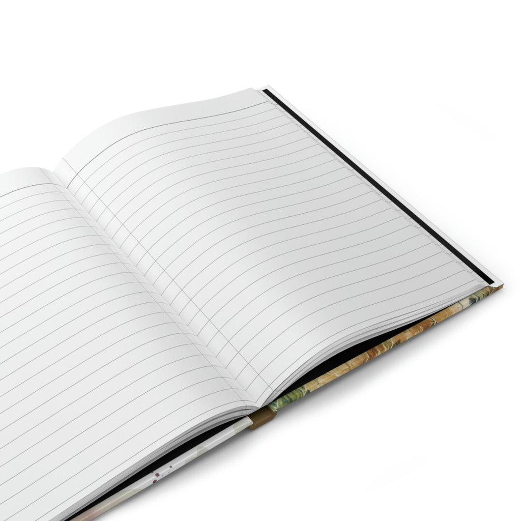 German Shepherd , - 150 page (75 sheets) Line Hardback Journal