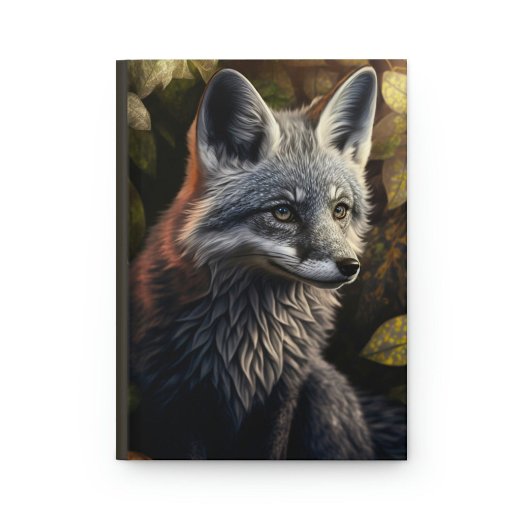 Silver Fox Journal , - 150 page (75 sheets) Line Hardback Journal