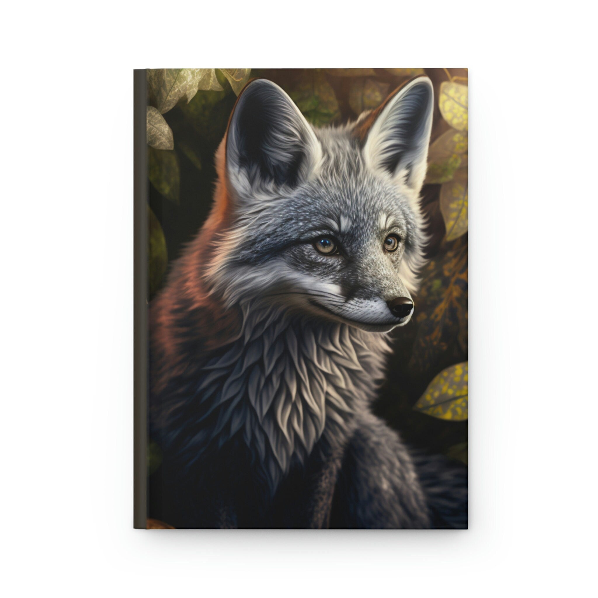 Silver Fox Journal , - 150 page (75 sheets) Line Hardback Journal