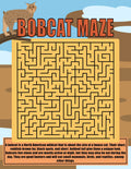 1 Printable "Bobcat" Maze  - 8.5" x 11" - 1 Puzzles + 1 Answers | Digital Maze | Printable Maze for Kids
