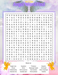 Printable Angel Word Search  1 Puzzle + 1 Answer Printable Game and Puzzle for Kids, Teachers, Teens, and Adults