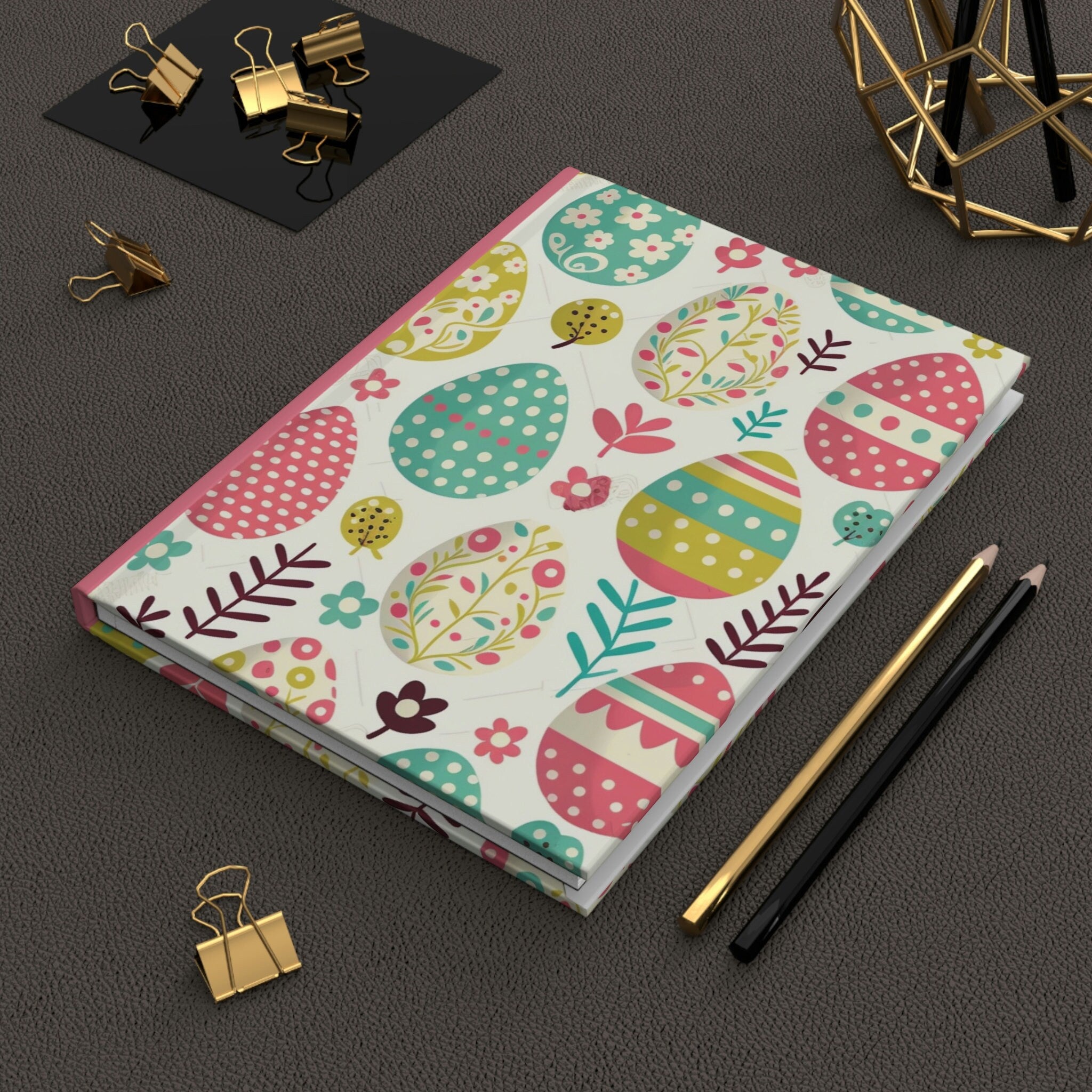 Easter Egg Journal - 150 page (75 sheets) Line Hardback Journal