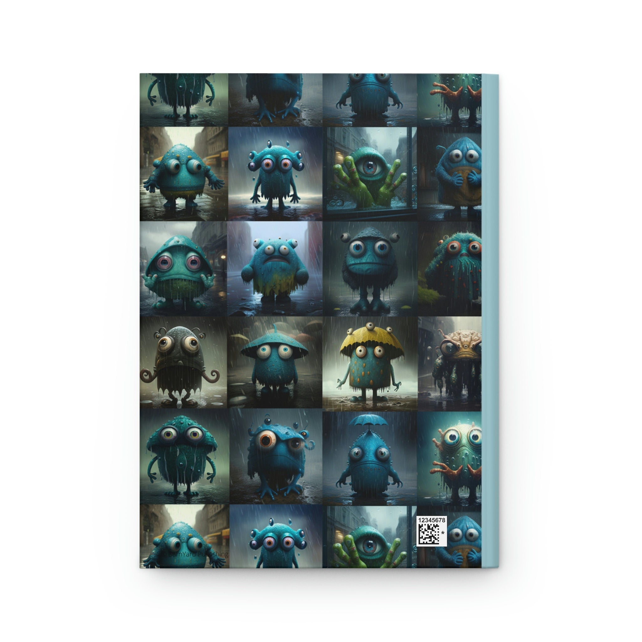 Three Eyed Monsters - 150 page (75 sheets) Lined Hardback Journal | Funny Monsters | Notebook for Boys | Funny Birthday Gift | Fantasy Gifts