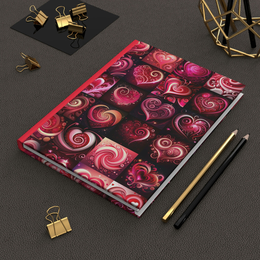 Valentine's Day Heart Journal  - 150 page (75 sheets) Lined Hardback Journal |Valentine Gift for Kids | Valentine Journal for Women