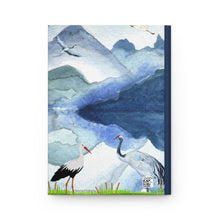 Load image into Gallery viewer, Japanese Watercolor Journal  - 150 page (75 sheets) Lined Hardback Journal | Japanese Painting | Japanese Nature
