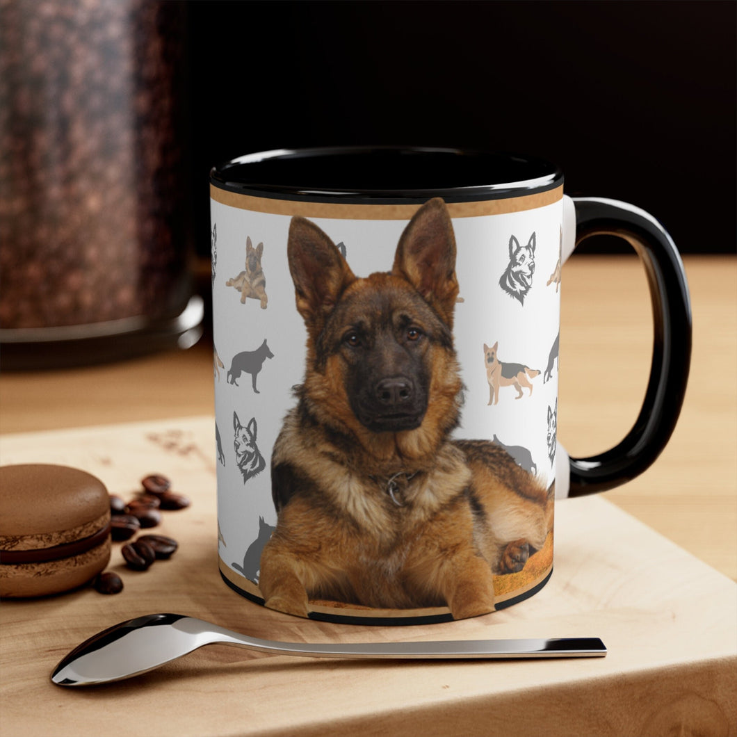 German Shepherd Mom  11oz Ceramic Mug with Color interior | German Shepherd Mugs