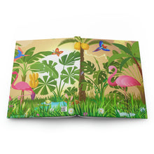 Load image into Gallery viewer, Pink Flamingo - 150 pages (75 sheets)  pages lined journal | Lined Journal | Flamingo Journal | Flamingo Lined Journal
