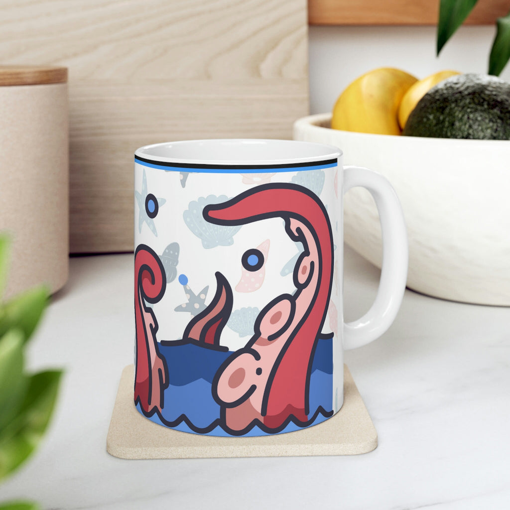 Sea Creatures (White) -  Ceramic Mug 11oz |