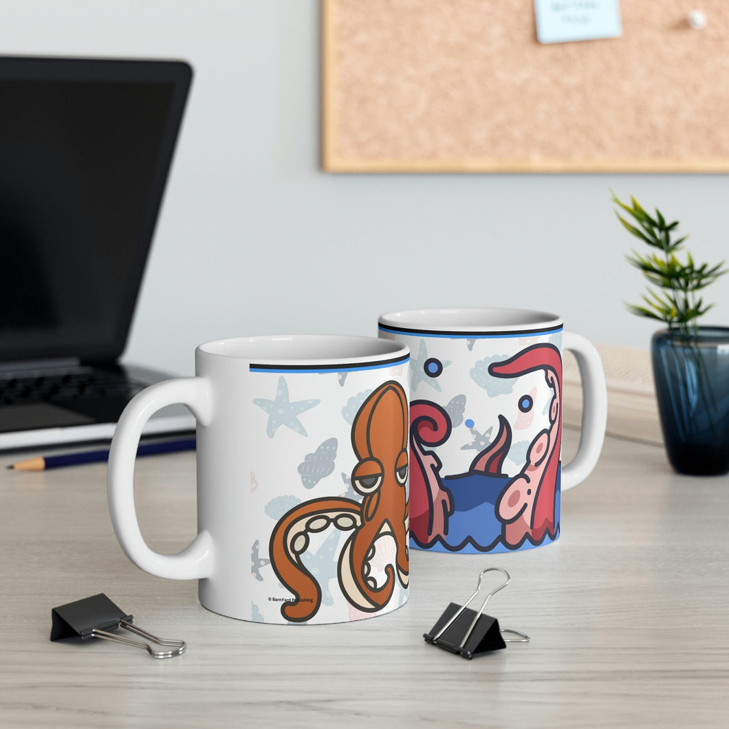 Sea Creatures (White) -  Ceramic Mug 11oz |