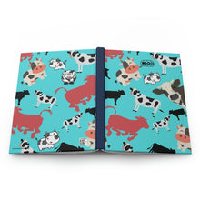 Load image into Gallery viewer, Fun Cow Journal  - 150 page (75 sheets) Lined Hardback Journal | Cow Lover Gift
