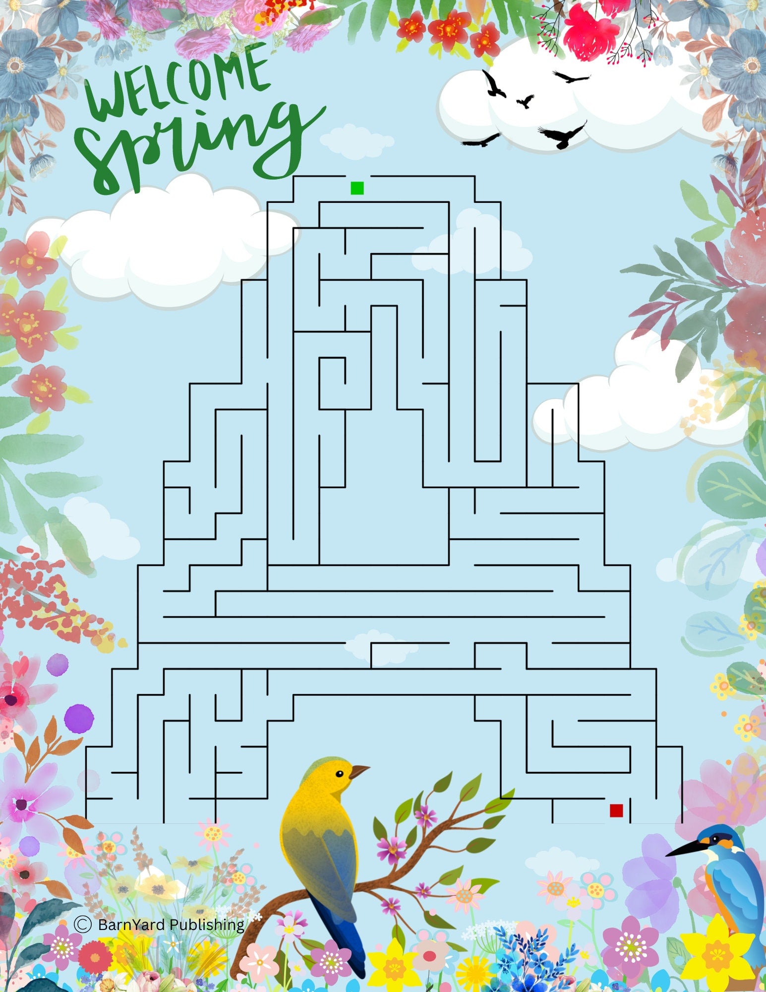 6 Printable EASTER Puzzles for Kids Teachers and Adults 6 Mazes and 6 Solutions