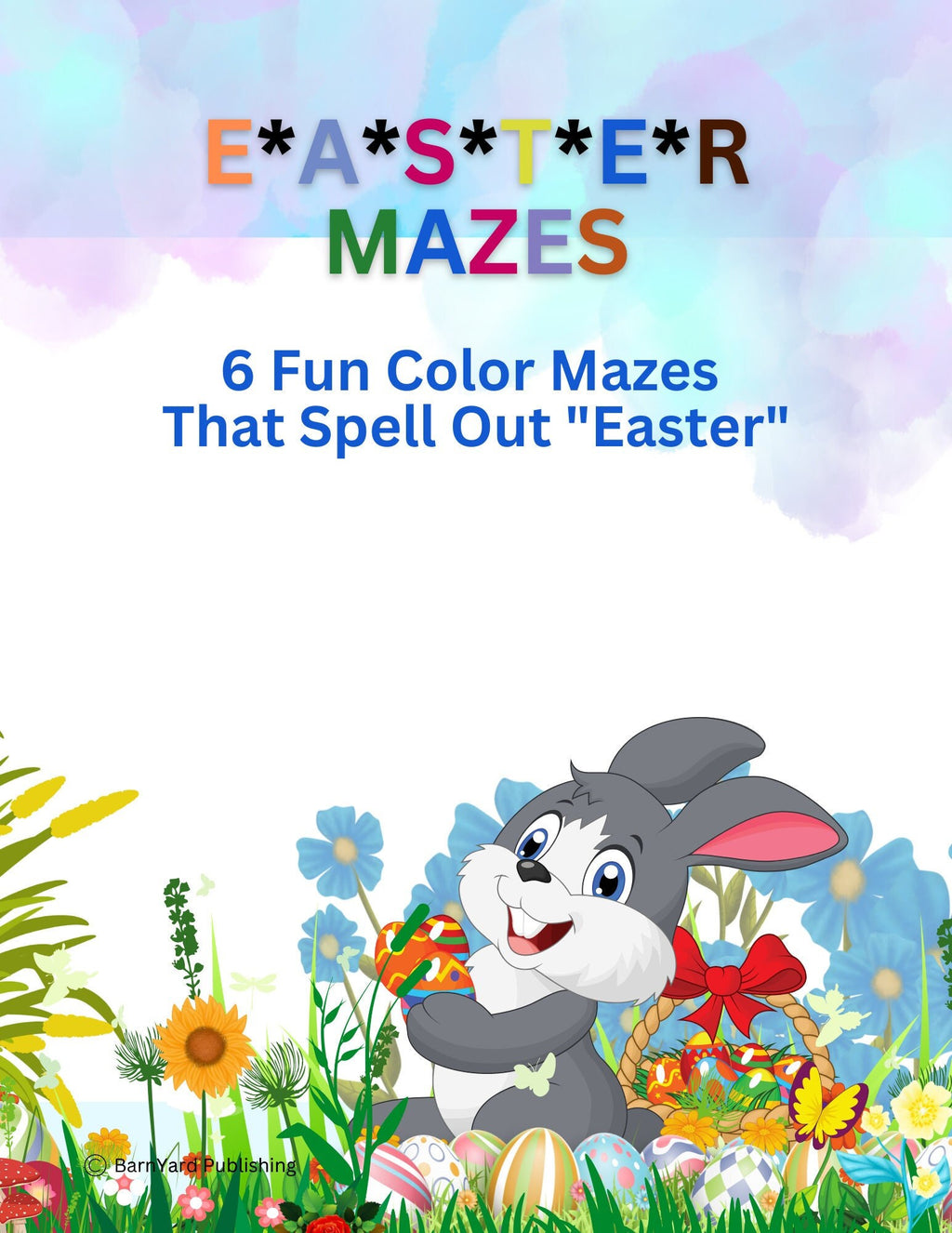 6 Printable EASTER Puzzles for Kids Teachers and Adults 6 Mazes and 6 Solutions