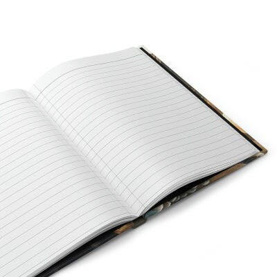 Silver Fox Journal , - 150 page (75 sheets) Line Hardback Journal