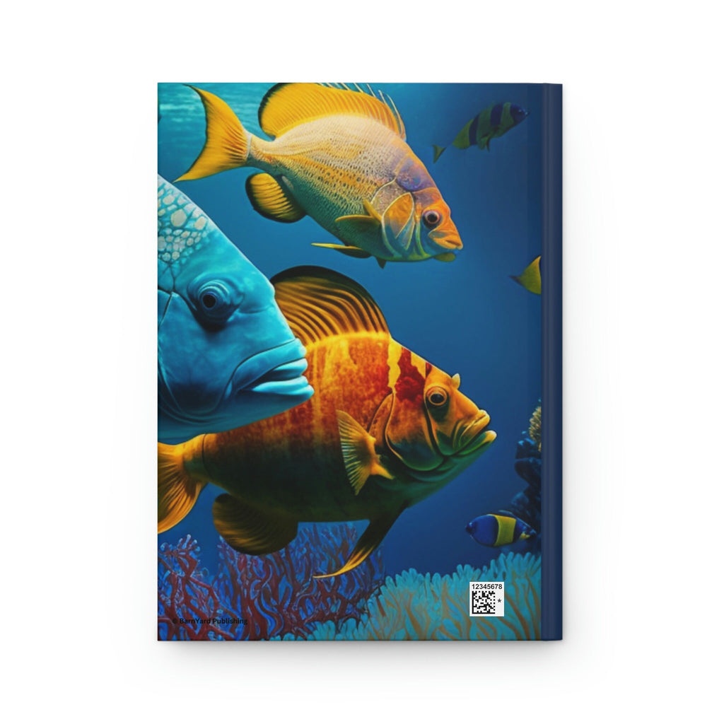 Tropical Fish Journal  - 150 page (75 sheets) Lined Hardback Journal |  Tropical Fish Journal | Underwater Fish