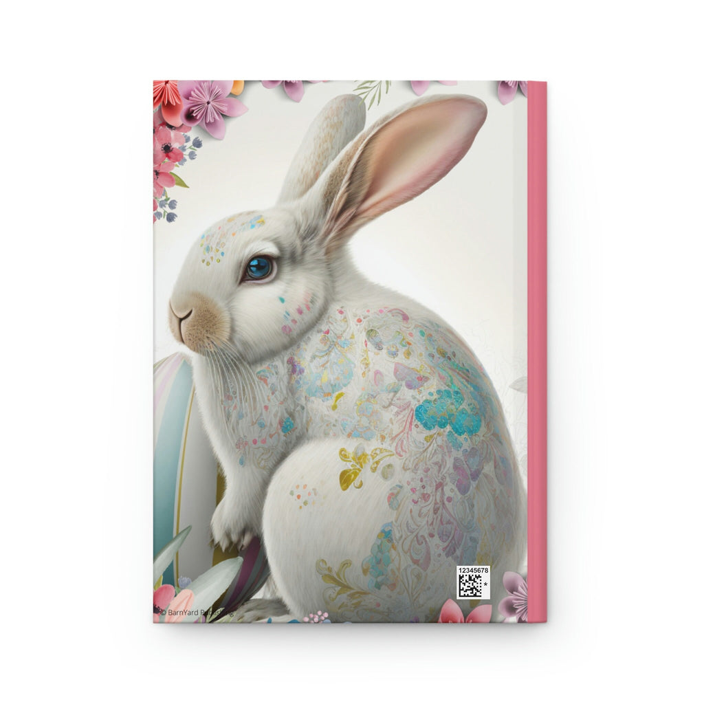 Fancy Easter Rabbits - 150 page (75 sheets) Line Hardback Journal
