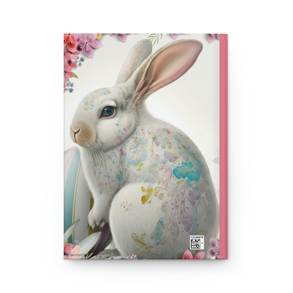 Fancy Easter Rabbits - 150 page (75 sheets) Line Hardback Journal