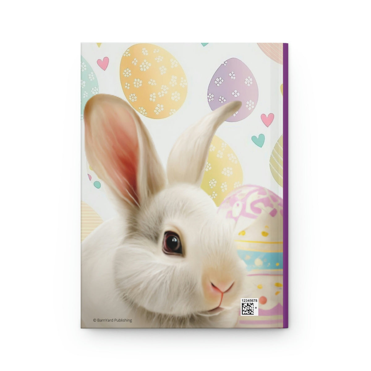 Happy Easter, Easter Bunny Journal - 150 page (75 sheets) Line Hardback Journal Easter Gift for Kids, Easter Journal
