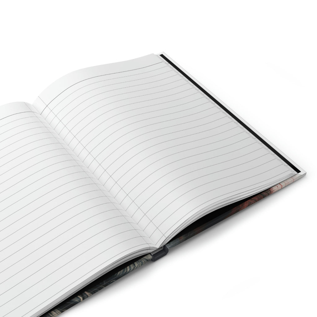 Grey German Shepherd - 150 page (75 sheets) Lined Hardback Journal | Patriotic German Shepherd | Grey German Shepherd
