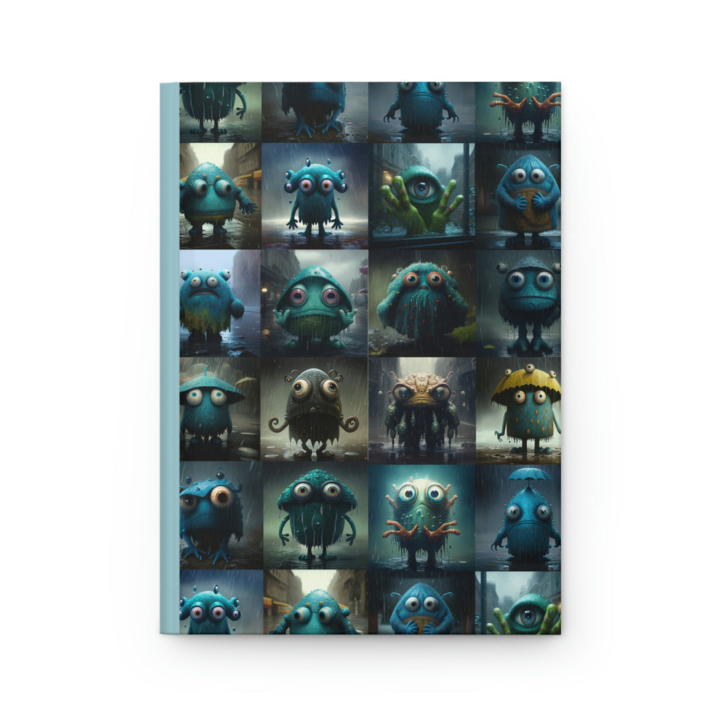 Three Eyed Monsters - 150 page (75 sheets) Lined Hardback Journal | Funny Monsters | Notebook for Boys | Funny Birthday Gift | Fantasy Gifts