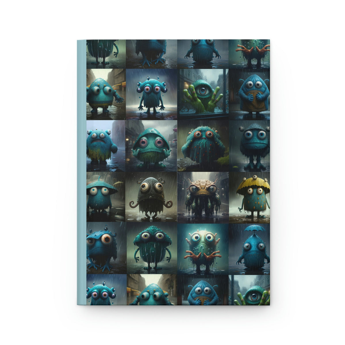 Three Eyed Monsters - 150 page (75 sheets) Lined Hardback Journal | Funny Monsters | Notebook for Boys | Funny Birthday Gift | Fantasy Gifts
