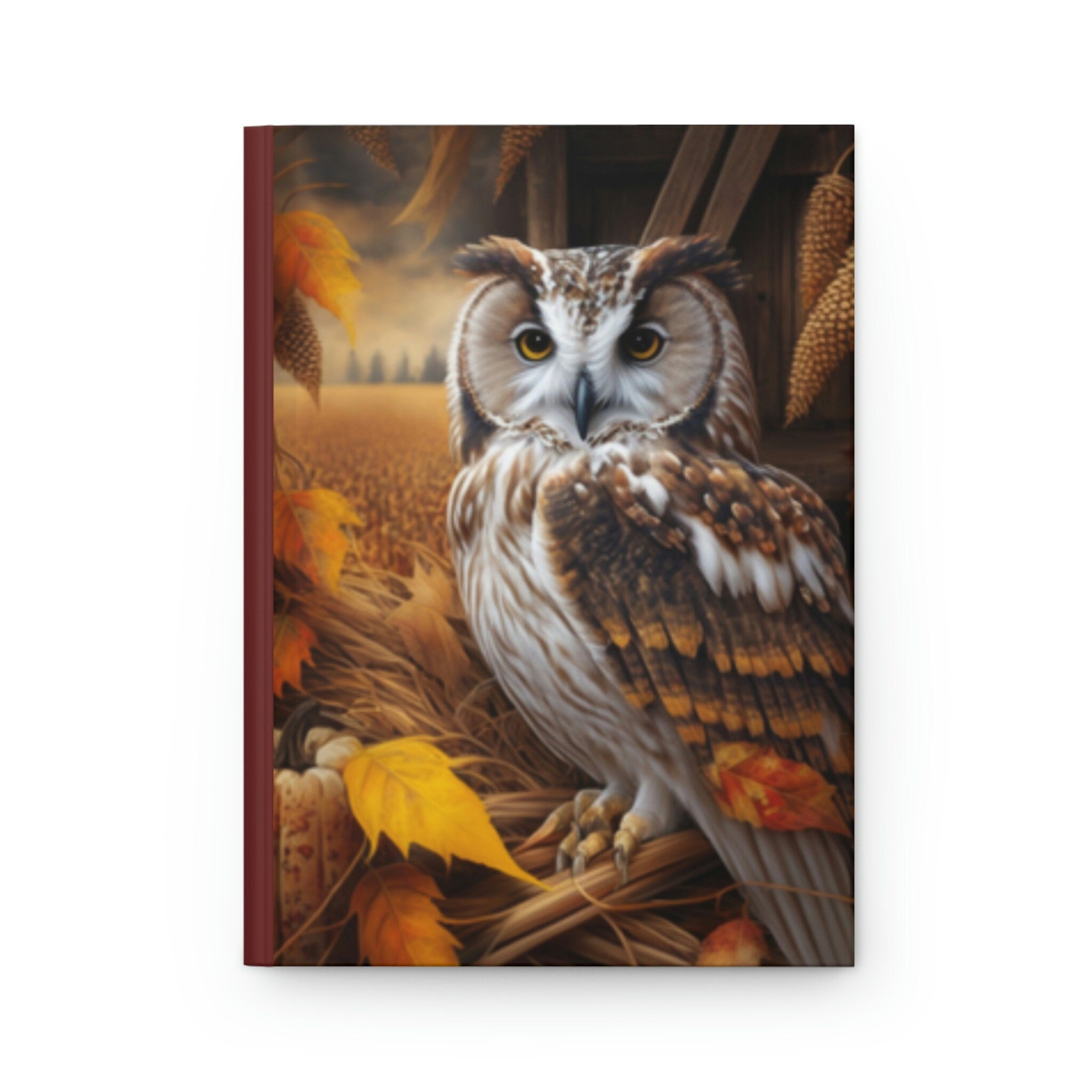 Owl Journal  - 150 page (75 sheets) Lined Hardback Journal |Owl Gift for Kids |Owl Gift For Women