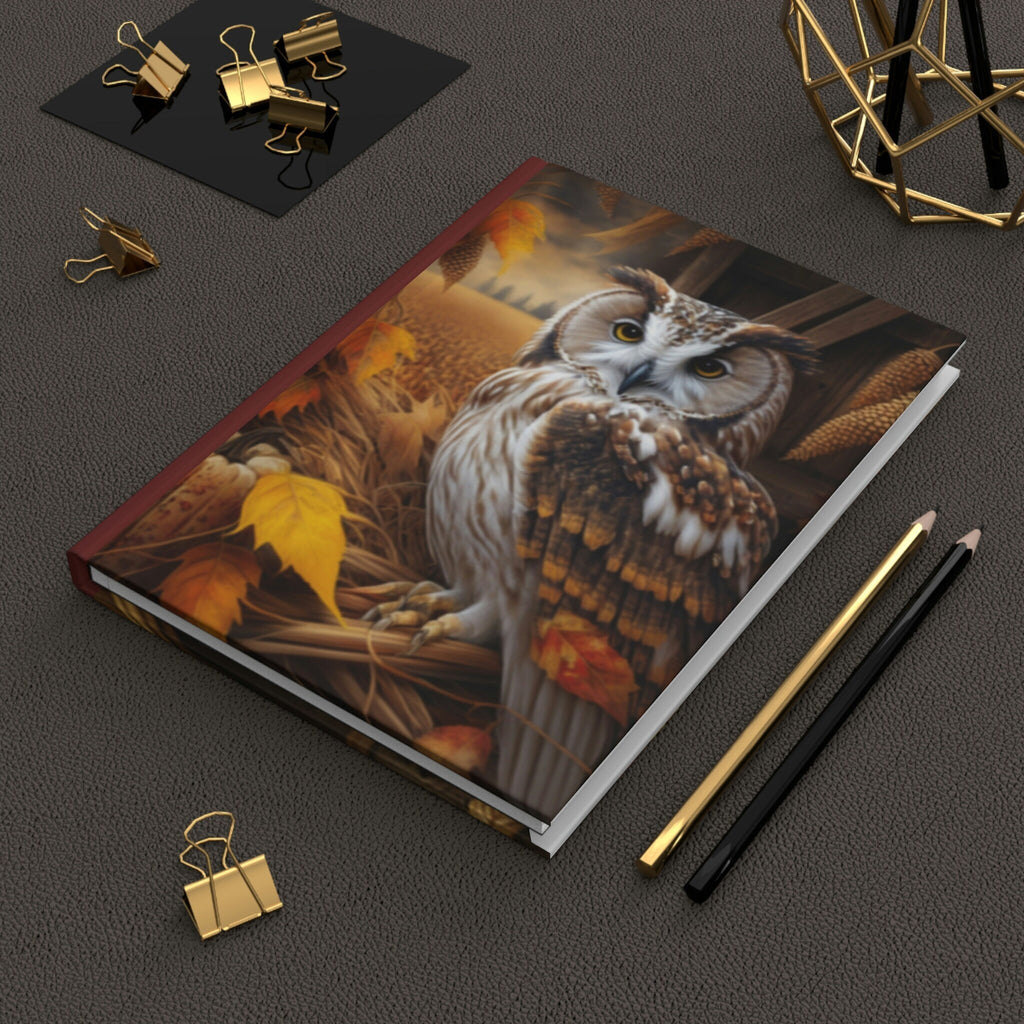 Owl Journal  - 150 page (75 sheets) Lined Hardback Journal |Owl Gift for Kids |Owl Gift For Women