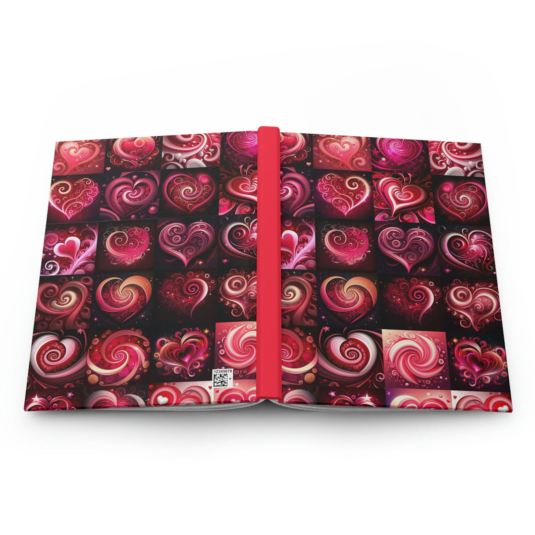 Valentine's Day Heart Journal  - 150 page (75 sheets) Lined Hardback Journal |Valentine Gift for Kids | Valentine Journal for Women