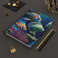 Load image into Gallery viewer, Tropical Fish Journal  - 150 page (75 sheets) Lined Hardback Journal |  Tropical Fish Journal | Underwater Fish
