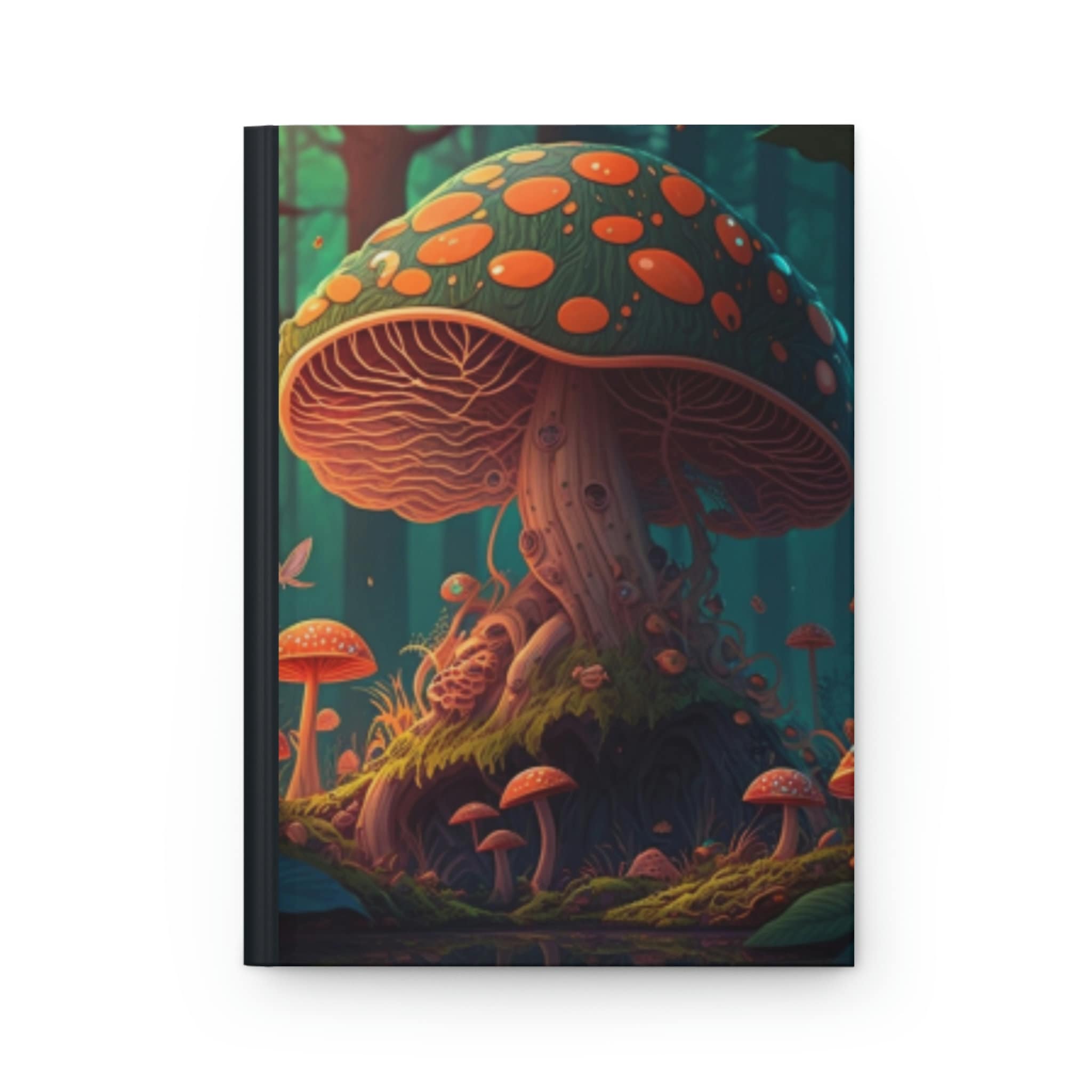 Enchanted Forest Mushroom - 150 page (75 sheets) Lined Hardback Journal | Secret Forest Mushroom