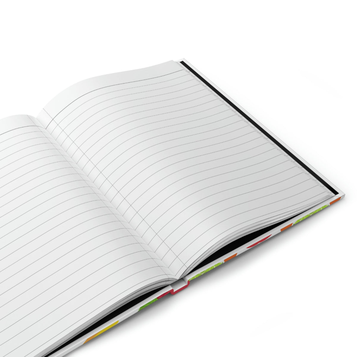 Fruity Fun  - 150 page (75 sheets) Lined Hardback Journal  |Aesthetic Fun Fruits Cherry, Strawberry, Banana, Peach, Pineapple