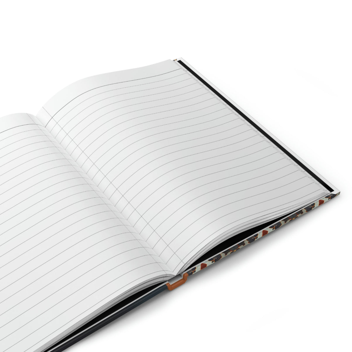 Black, Orange, and Gold Koi Fish  - 150 page (75 sheets) Lined Hardback Journal | Koi Fish Secret Pond