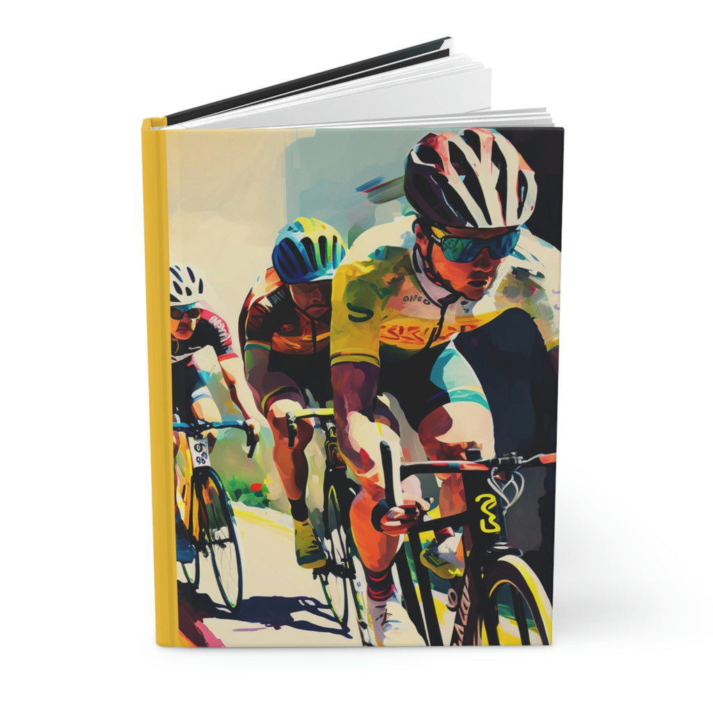 Road Cyclists   - 150 page (75 sheets) Lined Hardback Journal | Racing Bicycles