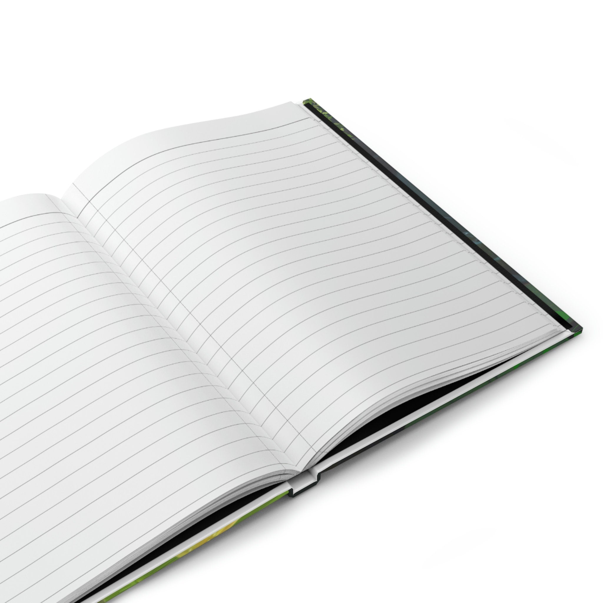 Magical Frog Pond - 150 page (75 sheets) Lined Hardback Journal | Enchanted Frog Pond | Green Frog Lined Journal