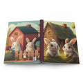 Rabbit Friends - 150 page (75 sheets) Lined Hardback Journal | Fun Lined Cat Journal
