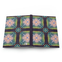 Load image into Gallery viewer, Crystal Dreams Geometric Designs - 150 page (75 sheets) Lined Hardback Journal |Snowflake Crystal Rainbow
