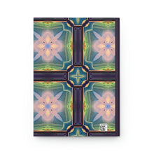 Load image into Gallery viewer, Crystal Dreams Geometric Designs - 150 page (75 sheets) Lined Hardback Journal |Snowflake Crystal Rainbow
